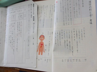６年生国語 漢字の形と音 意味 佐屋小学校